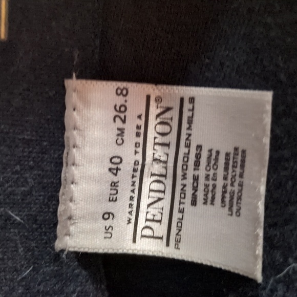 Pendleton Cow Girl Garden Clogs Blue Size 9 - Picture 11 of 12